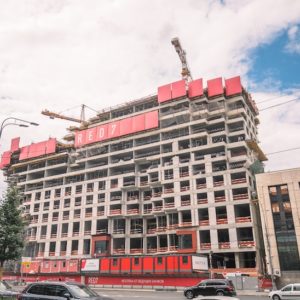 Готовность монолитного каркаса ЖК RED7 в Москве превысила 80%