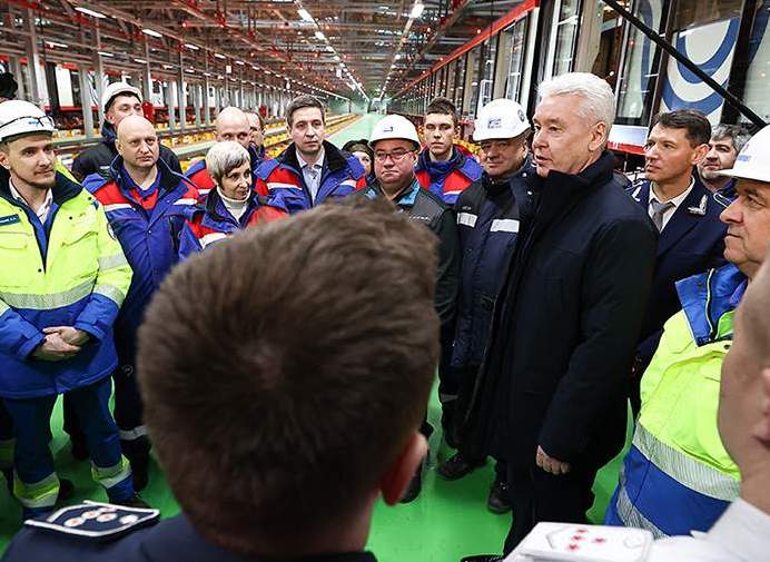 Собянин открыл в Москве электродепо «Нижегородское» для обслуживания поездов БКЛ