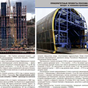 Опалубка «ГАММА» в ежегодном каталоге «Приоритетные проекты России: метро- и тоннелестроение 2022-23» 