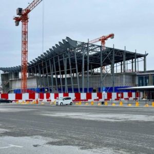 Завершены монтаж металлоконструкций монолитные работы в аэропорту «Рощино» в Тюмени